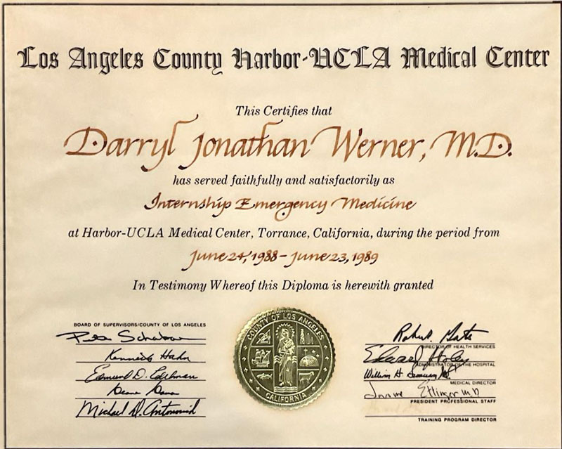 Internship Emergency Medician from UCLA